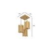 Palisade Beige Solid Wood Cluster Hanging Light