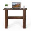 Efflino Engineered Wood Study Table In Brown Maple Finish