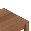 Striado Rectangular Solid Wood Coffee Table In Amber Walnut Finish