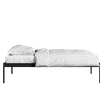 Pinner Metal Non Storage King Bed in Satin Black Finish