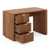 Strio Solid Wood Study Table in Amber Walnut Finish