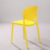 Kepler Brooks Serena Cafeteria Dining Chair in Yellow Colour