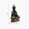 Buddha Polyresin  Figurine in Green Colour