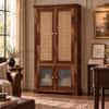 Akira Sheesham Wood Book Case Cum Crockery UnitIn Provincial Teak Finish