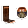 Hooting Owl Wall Decor Shelf with Earthen Planter