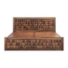 Keaton Sheesham Wood King Size Bed Box Storage Provincial Teak Finish (72 x 78 inches)