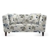 Janet 2 Seater Fabric Loveseat In Adrian Velvet Colour