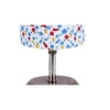 Arabella Multicolor cotton & solid wood table lamp