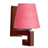Devansh Solid Wood Electric Wall Light in Pink Colour with Pink Shade Count of 1 Light