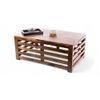 Erickson Sheesham Wood Coffee Table In Teak Finish