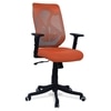 Zeeazyana Mid Back Ergonomic Chair in Orange Colour