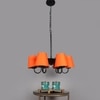 Devansh Steel Wall Mounted Lamp With Cotton Off Black Shade