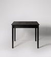 Dual Solid Wood Dining Table In Black  Finish