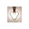 Hexad Brown Solid Wood Wall Lights
