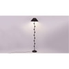 Eliot Black Fabric Floor Lamp with Black Iron Base