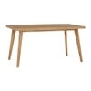 Scandinavian Loftus Small Dining Table Brown Natural Wood Finish