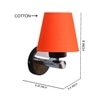 Devansh Metal Electric Wall Light in Orange Colour with Orange Shade Count of 1 Light