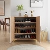 XYLO Shoe Cabinet for 16 Pairs – Modern Wooden Shoe Storage Organizer for Entryway & Bedroom