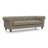 Winchester Premium 3 Seater Fabric Sofa in Mist Brown Colour