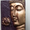 Gold Wine Buddha Face Wall Water Fountain For Home
