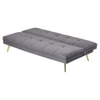 Lebon 3 Seater Sofa Cum Bed In Grey Color