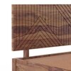 Kuba Solid Wood King Size Bed With Drawer Storage (Teak Finish)