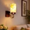 Devansh Metal Electric Wall Light in Black Colour with Blue Shade Count of 1 Light