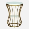 Velo Metal Side Table in Gold Colour