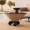 Andaman Camorta Rattan Coffee Table in Brown Colour