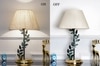 Bellis Metal Table Lamp With Printed Linen Shade