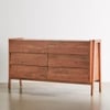 Wallace Acacia Wood Chest Of Drawers In Natural Finish