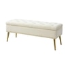 Kajana 2 Ottoman with Storage Color in Cream