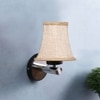 Devansh Metal Wall Mounted Lamp With Beige Jute Shade