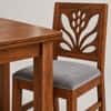 Globally Indian Ankura Solid Sheesham Wood 4 Seater Dining Table Set 4 Chairs Grey