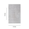 Handmade Wool Silk Area Rug Modern Wave Beige 6 x 9 Feet Carpet