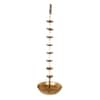Hanging Flower Urli With Stand Set In Gold Colour