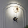 Equinoxe Single Light Wall Fitting In Black & Brass Finish With Amber Glass