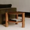 Titoz Modern Round Mango Wood Side Table