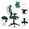 Zeeazyana High Back Ergonomic Chair in Dark Green Colour