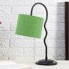 Green Jute Zig Zag Curvy table lamp with Iron Base (SP38)