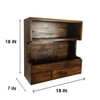 Florentine Wooden Wall Shelf Organiser