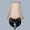 Devansh Gold Antique Wall Mounted Lamp With Beige Jute Shade