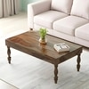 Hudson Sheesham Wood Coffee Table In Teak Finish