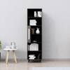 Hexa Engineered Wood Bookshelf Multipurpose Storage Rack in Flower Wenge Colour
