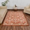 Multicolor Traditional Machine Made Polyester 6 X 9 Feet Carpet