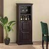Mateo Solid Wood Bar Cabinet in Mahogany Finish