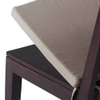 Capra Solid Wood Dining Chair in Mahogany Finish & Wheat Brown Colour - Set of 2