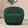 Lorna Fabric Accent Chair in Green Colour
