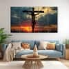 The Castle Decor Jesus Wall Painting Wooden Framed 27x48 Inch (Style 5)