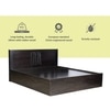 Graces Engineered Wood Queen  Size Bed With Box Storage (Walnut Finish)